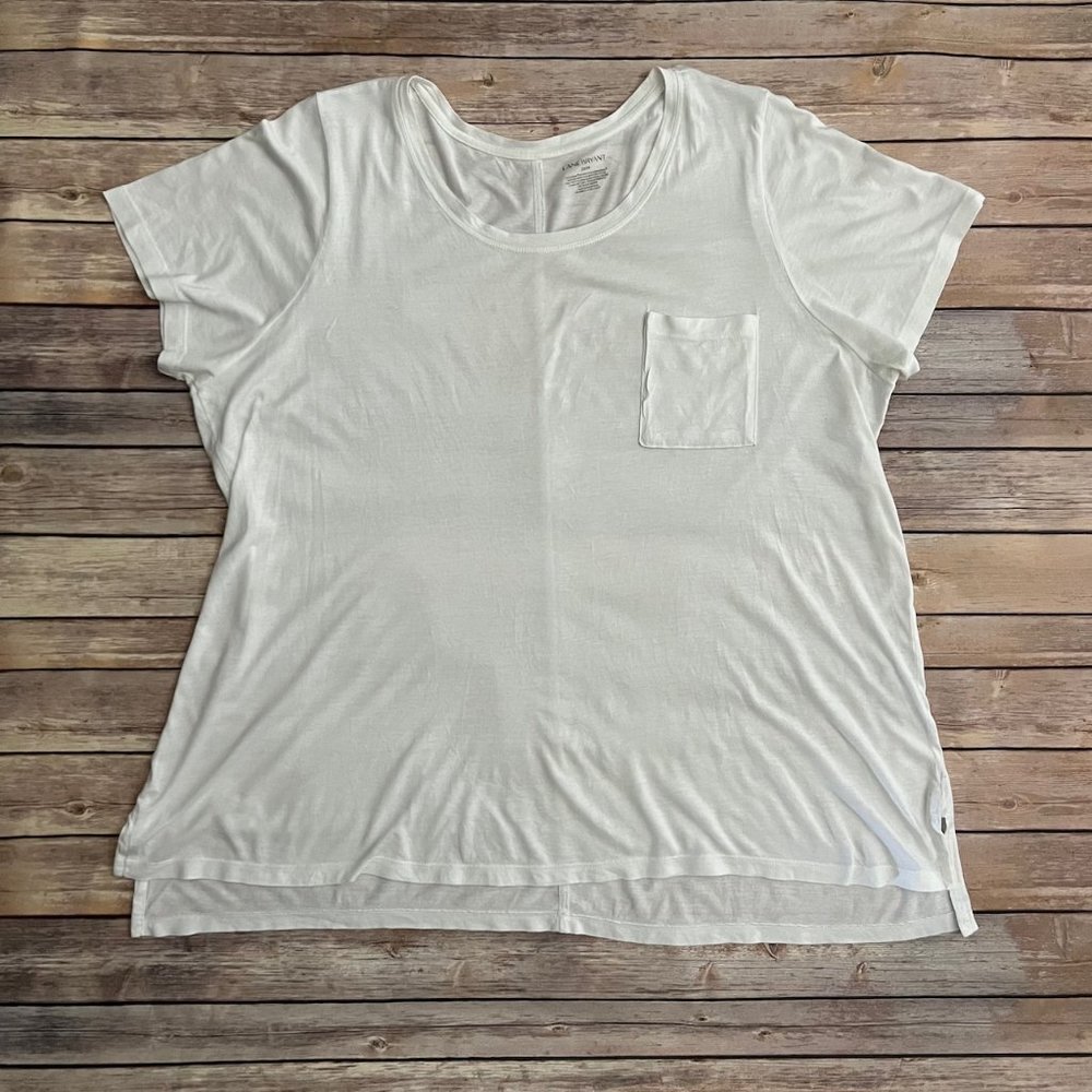 Lane Bryant Lightweight Short Sleeve Tee - White